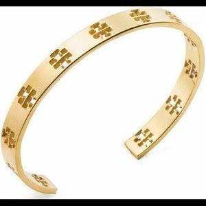 Tory Burch Gold Logo Cuff